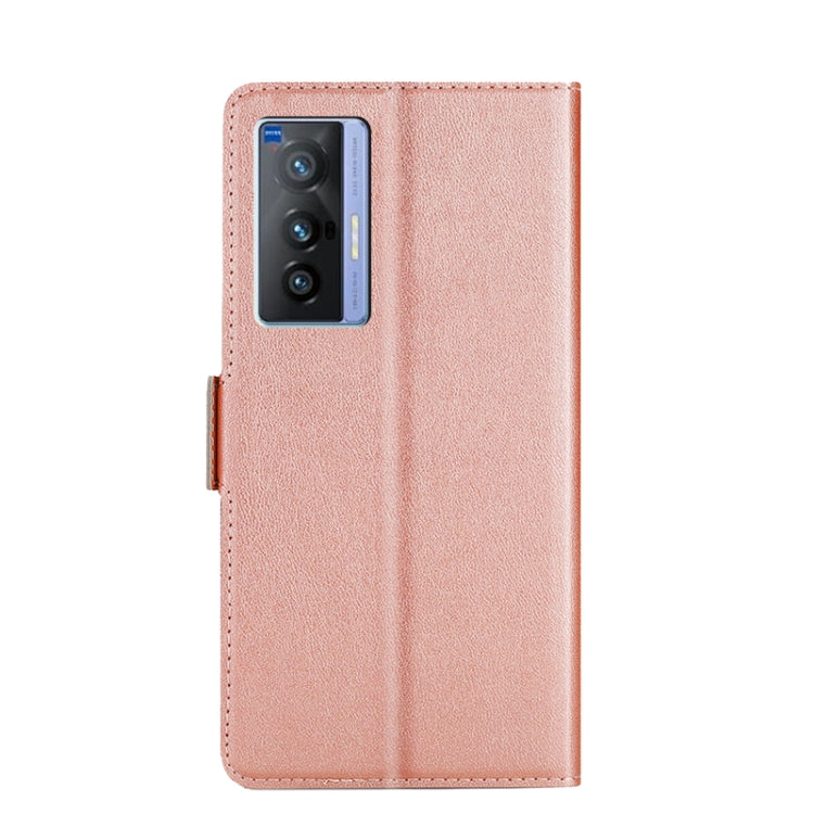 For vivo X70 Ultra-thin Voltage Side Buckle PU + TPU Leather Phone Case
