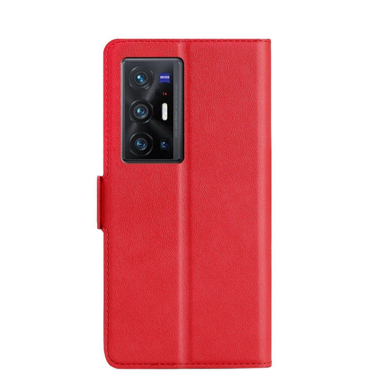 For vivo X70 Pro+ Ultra-thin Voltage Side Buckle PU + TPU Leather Phone Case