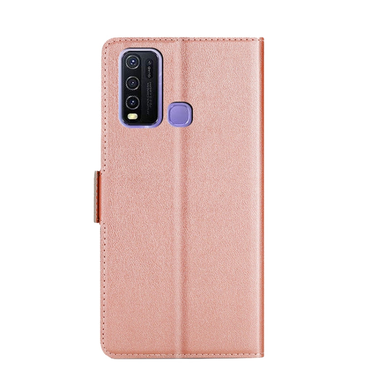 For vivo Y50 Ultra-thin Voltage Side Buckle PU + TPU Leather Phone Case