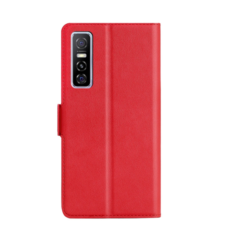 For vivo Y73s / S7e Ultra-thin Voltage Side Buckle PU + TPU Leather Phone Case