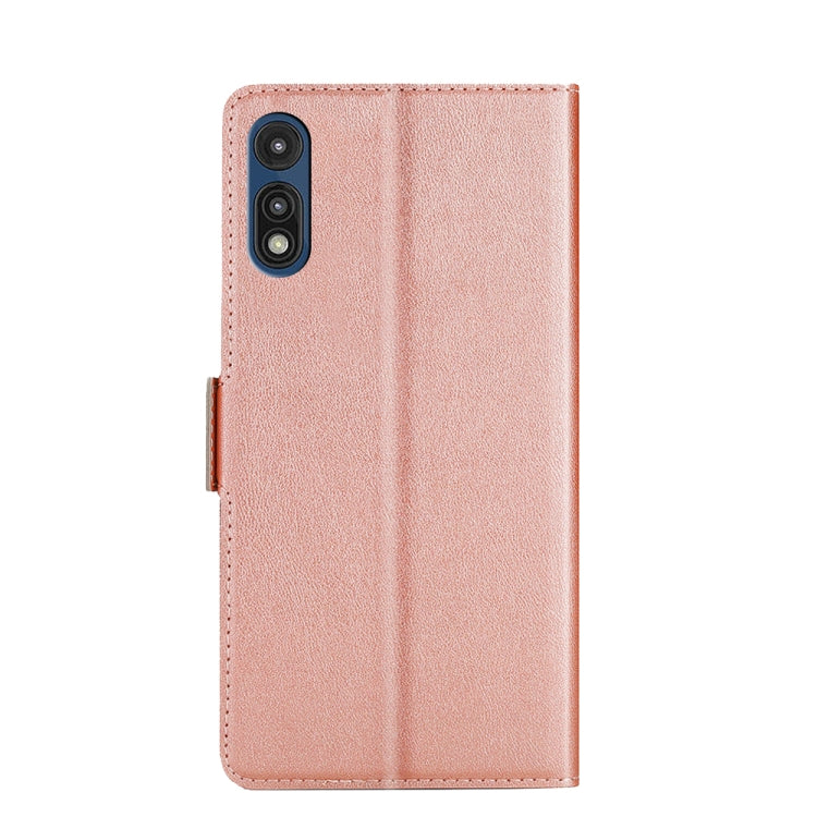 For Motorola Moto E 2020 Ultra-thin Voltage Side Buckle PU + TPU Leather Phone Case