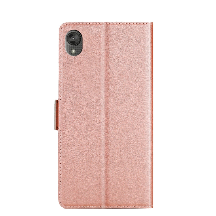 For Motorola Moto E6 Ultra-thin Voltage Side Buckle PU + TPU Leather Phone Case