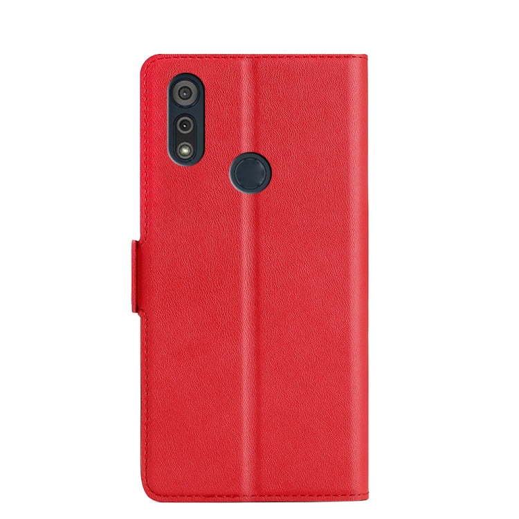 For Motorola Moto E6s 2020 Ultra-thin Voltage Side Buckle PU + TPU Leather Phone Case
