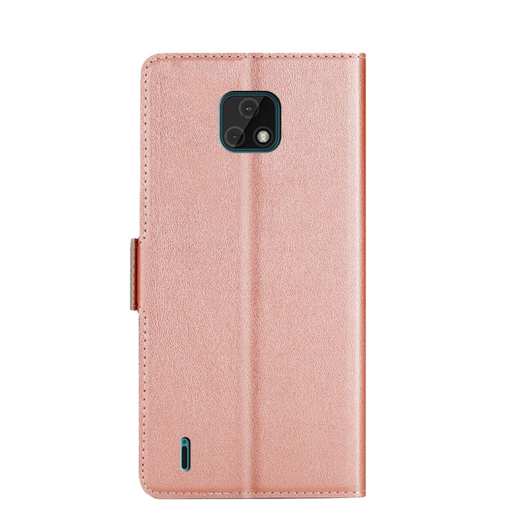 For Motorola Moto E7 Ultra-thin Voltage Side Buckle PU + TPU Leather Phone Case