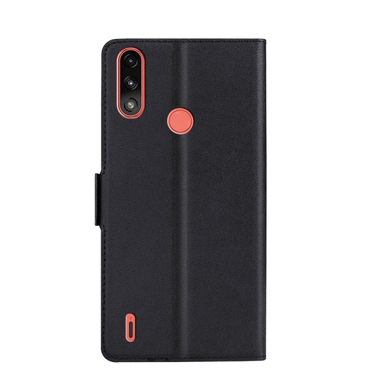 For Motorola Moto E7 Power Ultra-thin Voltage Side Buckle PU + TPU Leather Phone Case