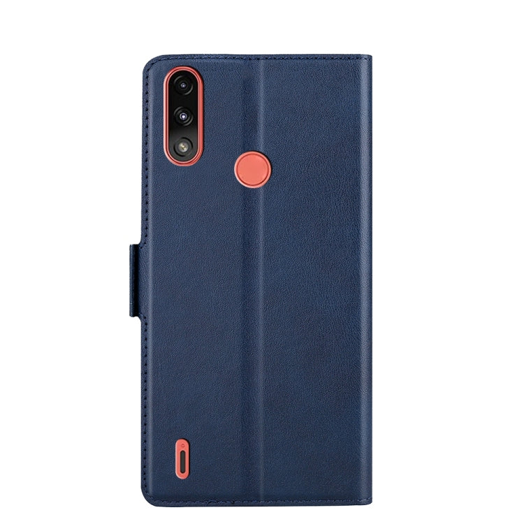 For Motorola Moto E7 Power Ultra-thin Voltage Side Buckle PU + TPU Leather Phone Case