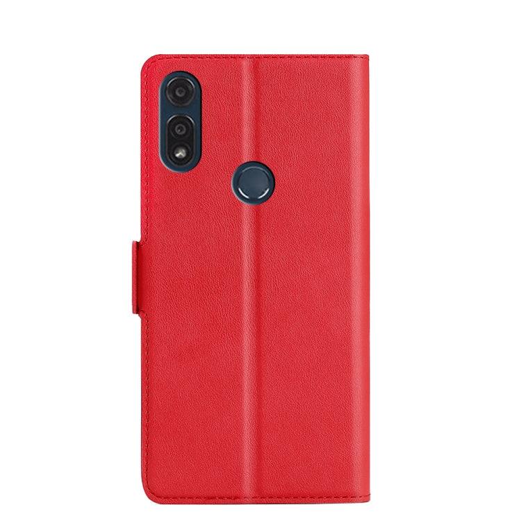 For Motorola Moto E7i Power Ultra-thin Voltage Side Buckle PU + TPU Leather Phone Case