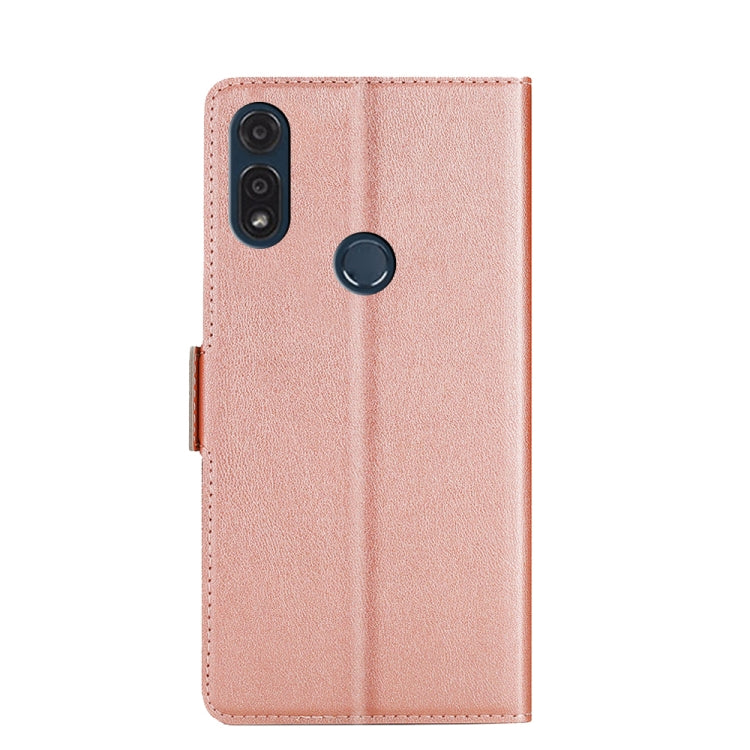 For Motorola Moto E7i Power Ultra-thin Voltage Side Buckle PU + TPU Leather Phone Case