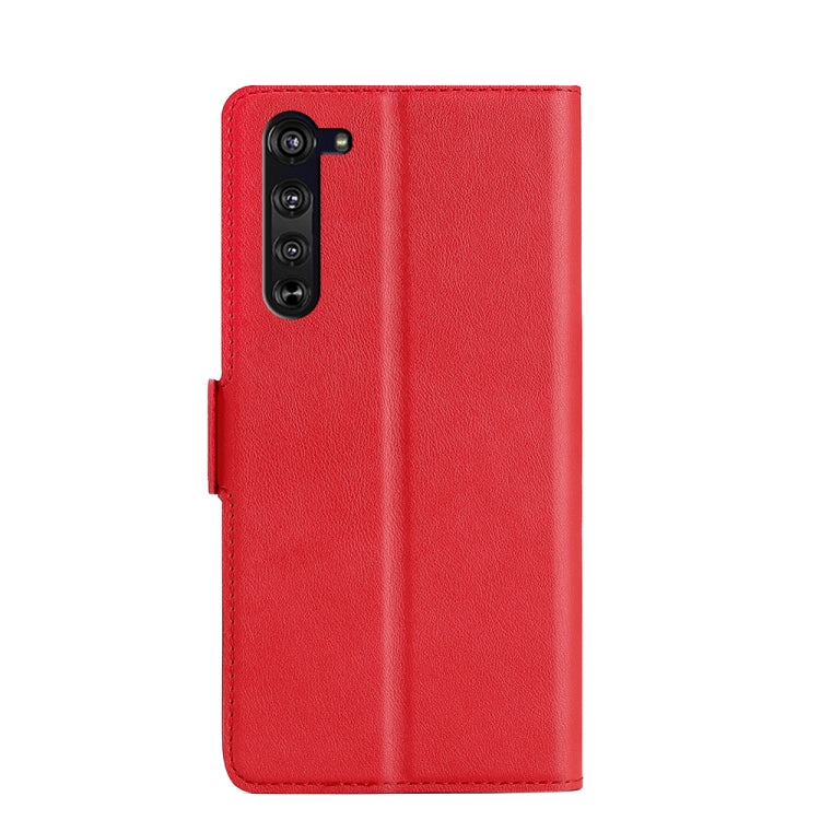 For Motorola Edge Ultra-thin Voltage Side Buckle PU + TPU Leather Phone Case