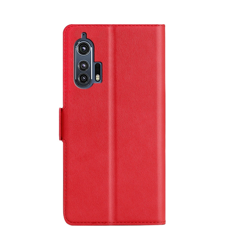 For Motorola Edge+ 2020 Ultra-thin Voltage Side Buckle PU + TPU Leather Phone Case