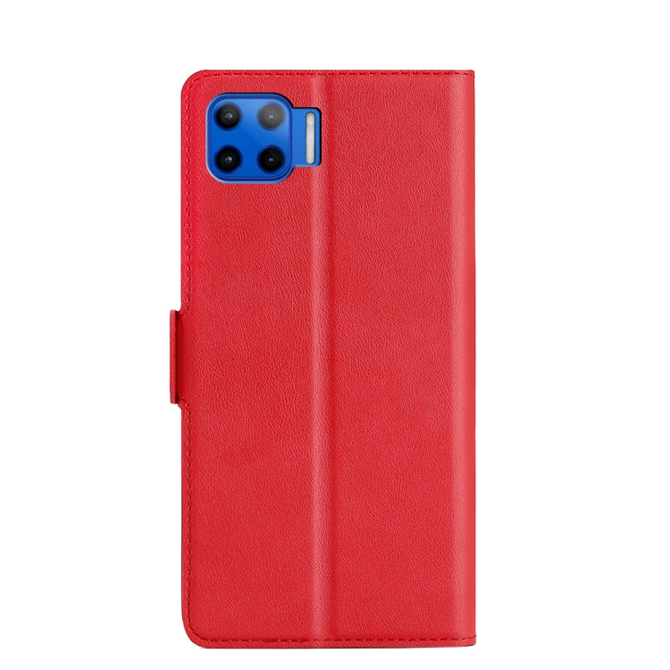 For Motorola Moto G 5G Plus Ultra-thin Voltage Side Buckle PU + TPU Leather Phone Case
