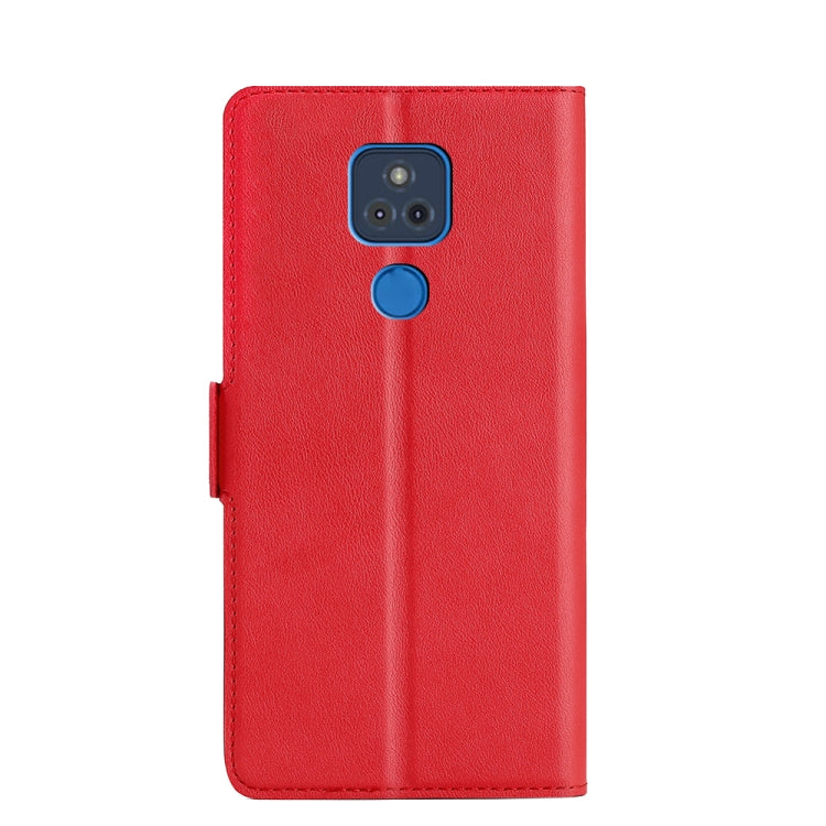 For Motorola Moto G Play 2021 Ultra-thin Voltage Side Buckle PU + TPU Leather Phone Case
