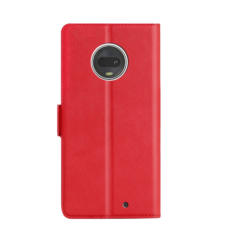 For Motorola Moto G7 Ultra-thin Voltage Side Buckle PU + TPU Leather Phone Case