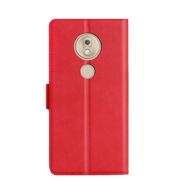 For Motorola Moto G7 Play EU Version Ultra-thin Voltage Side Buckle PU + TPU Leather Phone Case