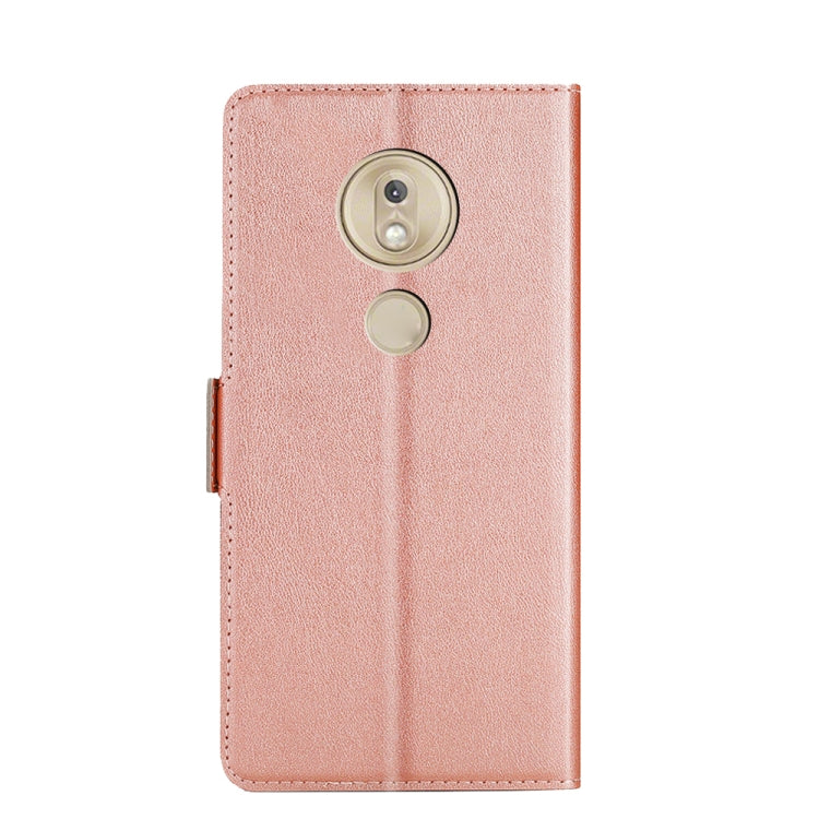 For Motorola Moto G7 Play EU Version Ultra-thin Voltage Side Buckle PU + TPU Leather Phone Case