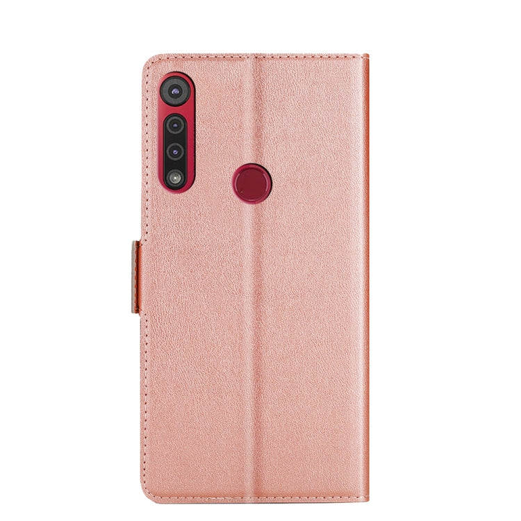 For Motorola Moto G8 Play / One Macro Ultra-thin Voltage Side Buckle PU + TPU Leather Phone Case