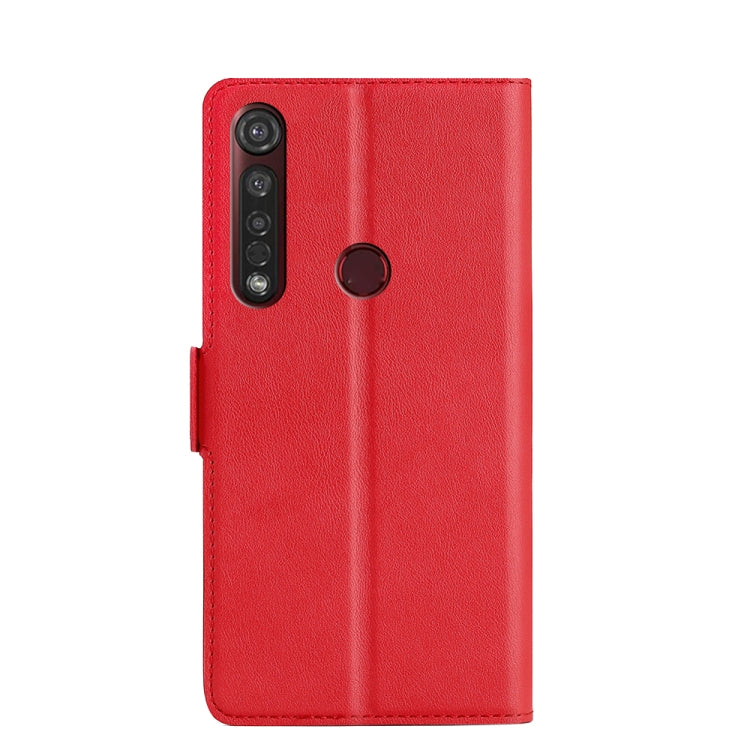 For Motorola Moto G8 Plus Ultra-thin Voltage Side Buckle PU + TPU Leather Phone Case