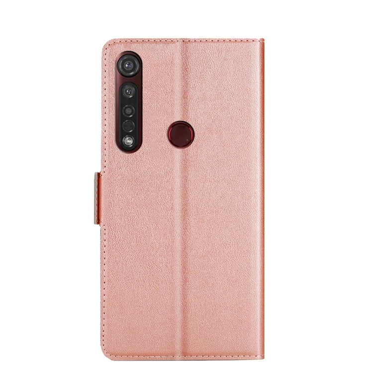 For Motorola Moto G8 Plus Ultra-thin Voltage Side Buckle PU + TPU Leather Phone Case