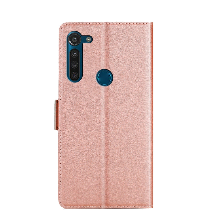 For Motorola Moto G8 Power Ultra-thin Voltage Side Buckle PU + TPU Leather Phone Case