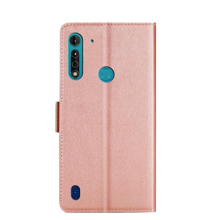 For Motorola Moto G8 Power Lite Ultra-thin Voltage Side Buckle PU + TPU Leather Phone Case