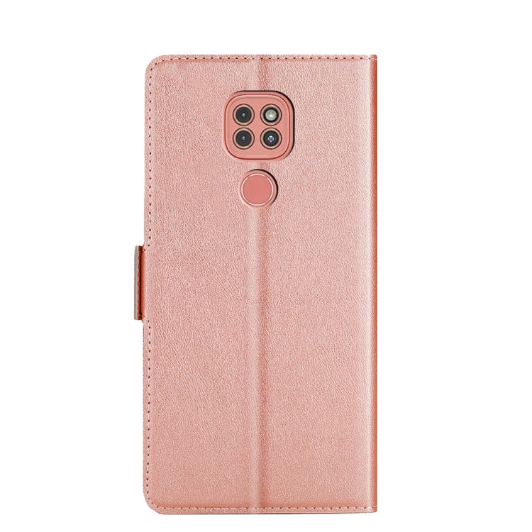 For Motorola Moto G9 Play Ultra-thin Voltage Side Buckle PU + TPU Leather Phone Case