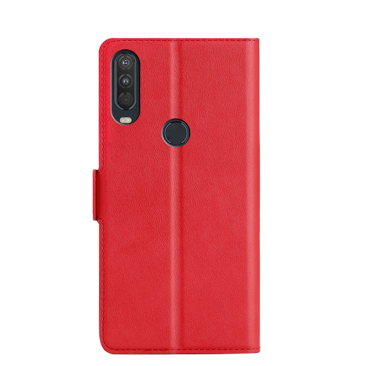For Motorola One Action Ultra-thin Voltage Side Buckle PU + TPU Leather Phone Case