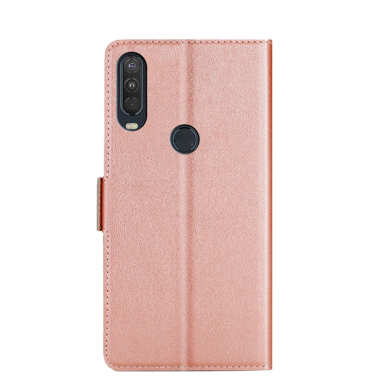 For Motorola One Action Ultra-thin Voltage Side Buckle PU + TPU Leather Phone Case