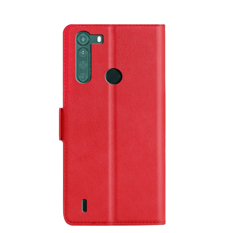 For Motorola One Fusion Ultra-thin Voltage Side Buckle PU + TPU Leather Phone Case
