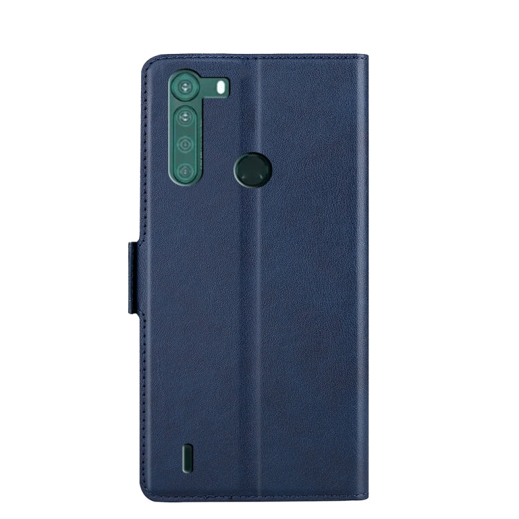 For Motorola One Fusion Ultra-thin Voltage Side Buckle PU + TPU Leather Phone Case