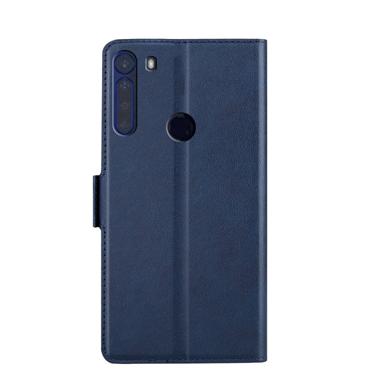 For Motorola One Fusion+ Ultra-thin Voltage Side Buckle PU + TPU Leather Phone Case