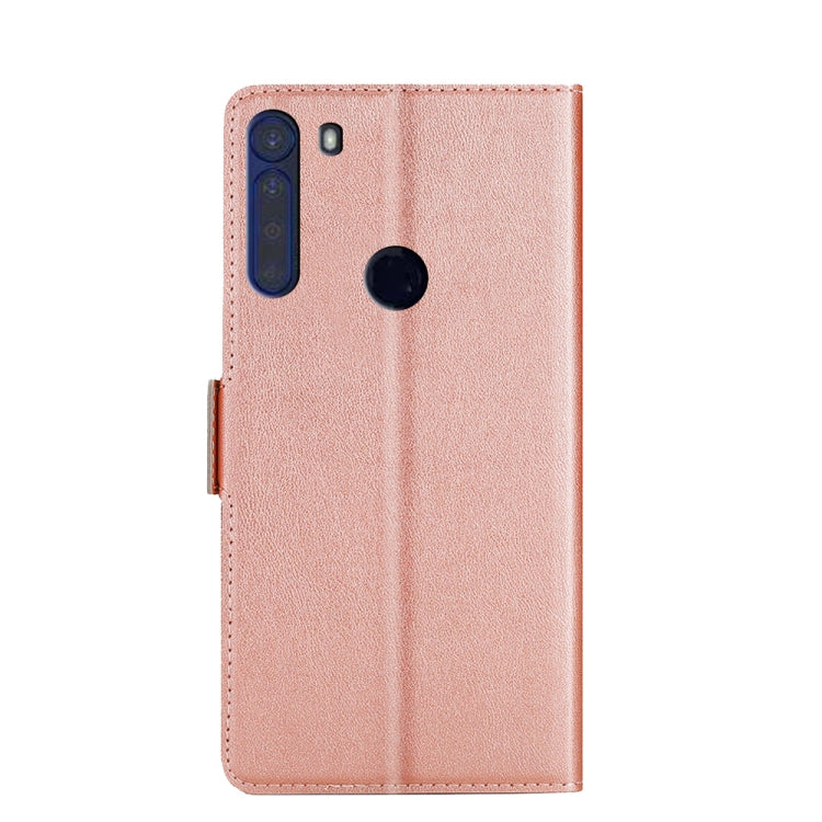 For Motorola One Fusion+ Ultra-thin Voltage Side Buckle PU + TPU Leather Phone Case