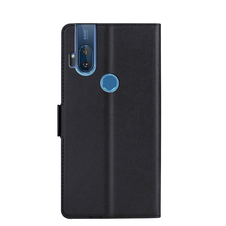 For Motorola One Hyper Ultra-thin Voltage Side Buckle PU + TPU Leather Phone Case