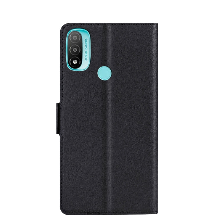 For Motorola Moto E20 Ultra-thin Voltage Side Buckle PU + TPU Leather Phone Case