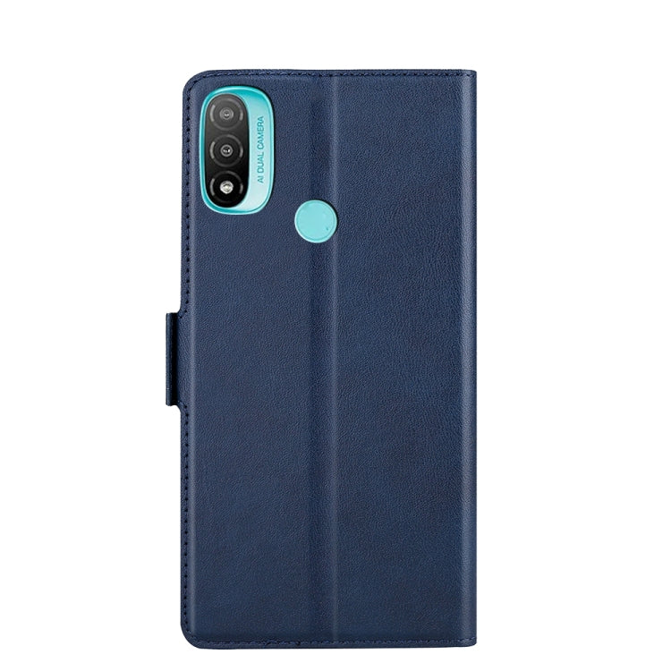 For Motorola Moto E20 Ultra-thin Voltage Side Buckle PU + TPU Leather Phone Case