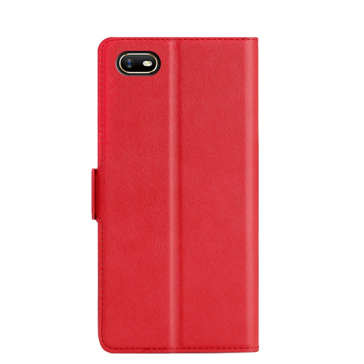 For OPPO A1k Ultra-thin Voltage Side Buckle PU + TPU Leather Phone Case