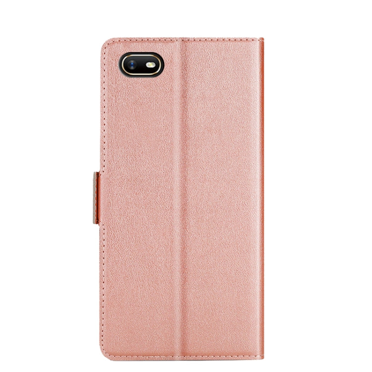 For OPPO A1k Ultra-thin Voltage Side Buckle PU + TPU Leather Phone Case