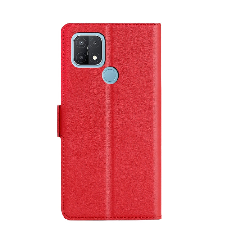 For OPPO A15 Ultra-thin Voltage Side Buckle PU + TPU Leather Phone Case