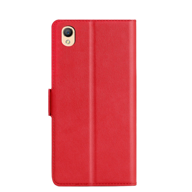 For OPPO A37 Ultra-thin Voltage Side Buckle PU + TPU Leather Phone Case