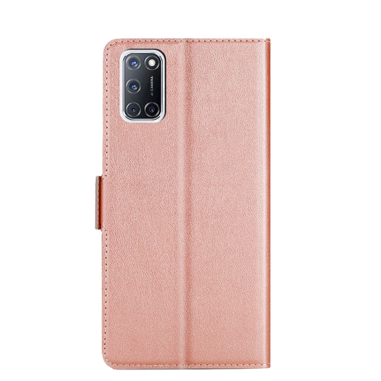 For OPPO A52 Ultra-thin Voltage Side Buckle PU + TPU Leather Phone Case