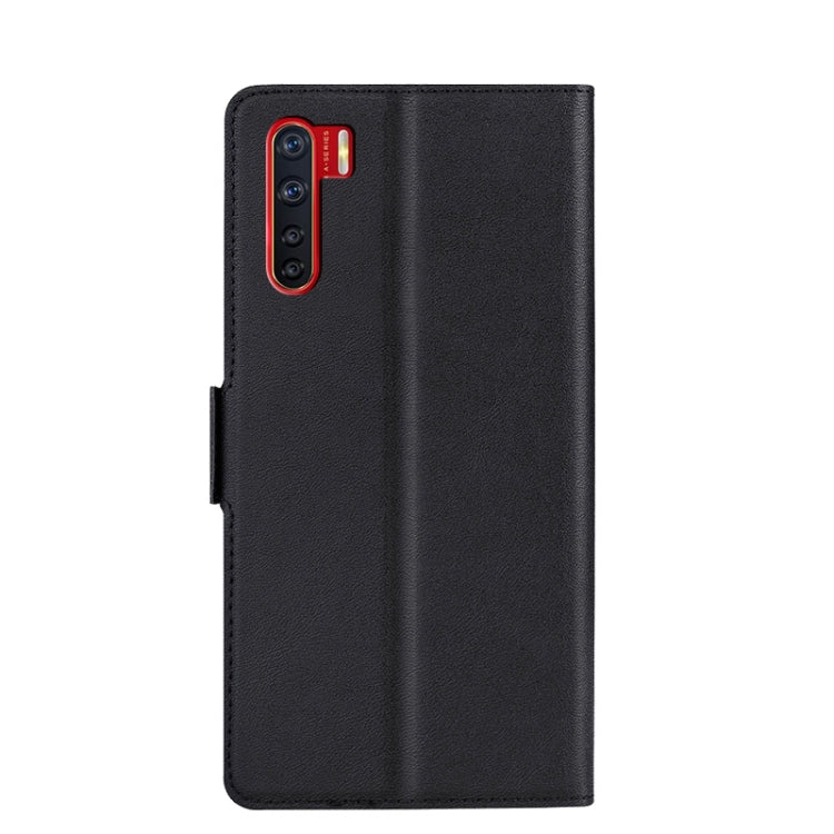 For OPPO A91 / F15 / Reno 3 4G Ultra-thin Voltage Side Buckle PU + TPU Leather Phone Case