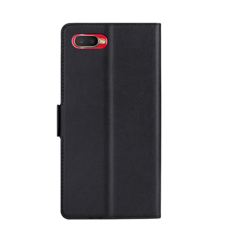 For OPPO A5s Ultra-thin Voltage Side Buckle PU + TPU Leather Phone Case