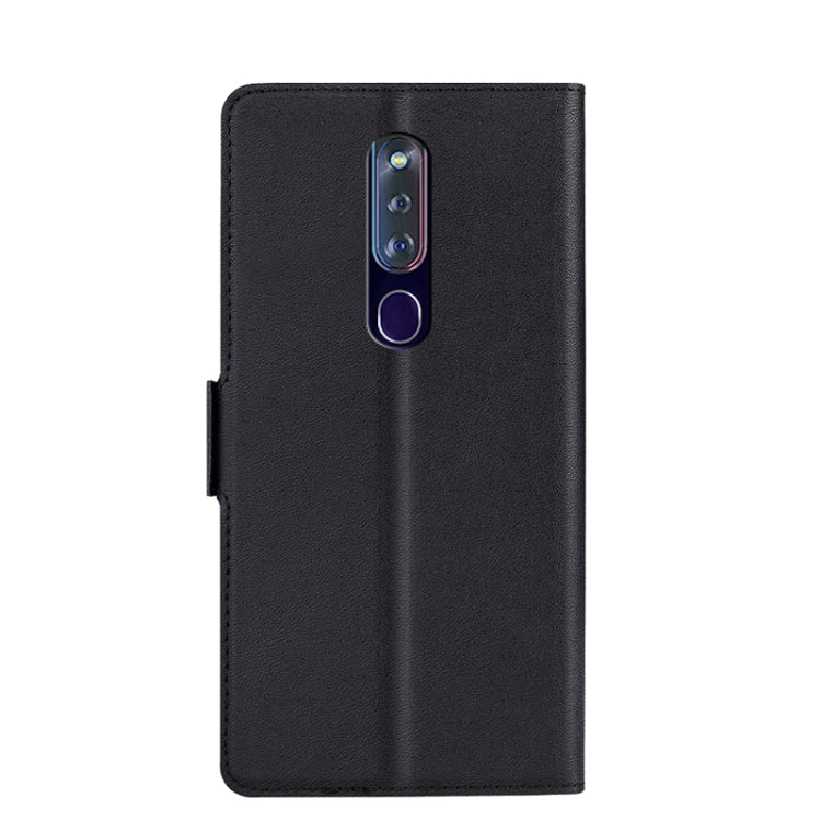 For OPPO F11 Pro Ultra-thin Voltage Side Buckle PU + TPU Leather Phone Case