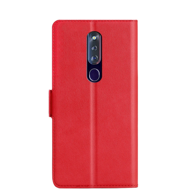 For OPPO F11 Pro Ultra-thin Voltage Side Buckle PU + TPU Leather Phone Case