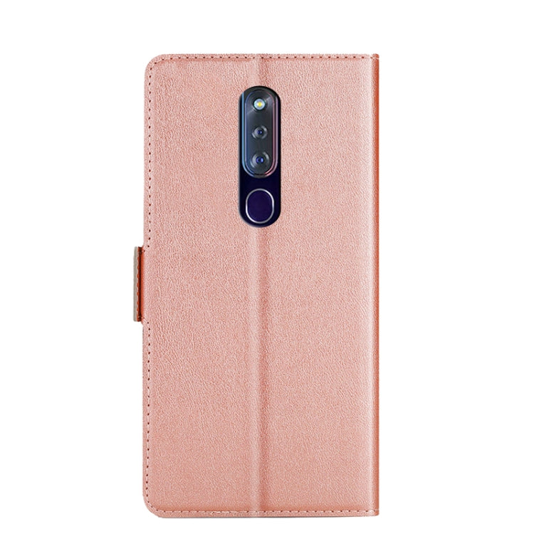 For OPPO F11 Pro Ultra-thin Voltage Side Buckle PU + TPU Leather Phone Case