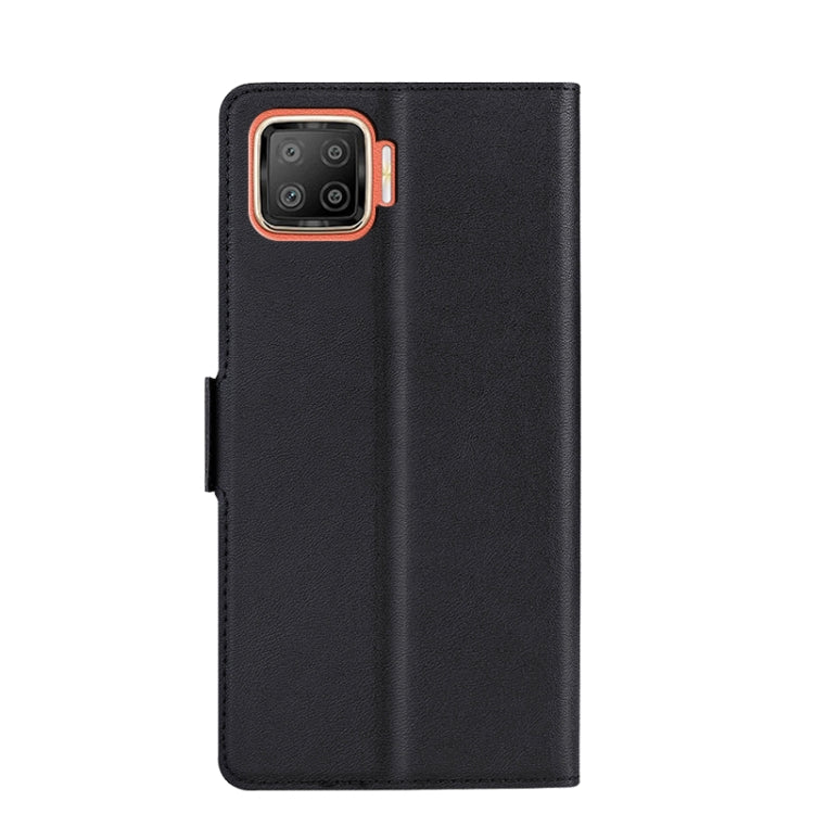 For OPPO F17 / A73 2020 4G Ultra-thin Voltage Side Buckle PU + TPU Leather Phone Case