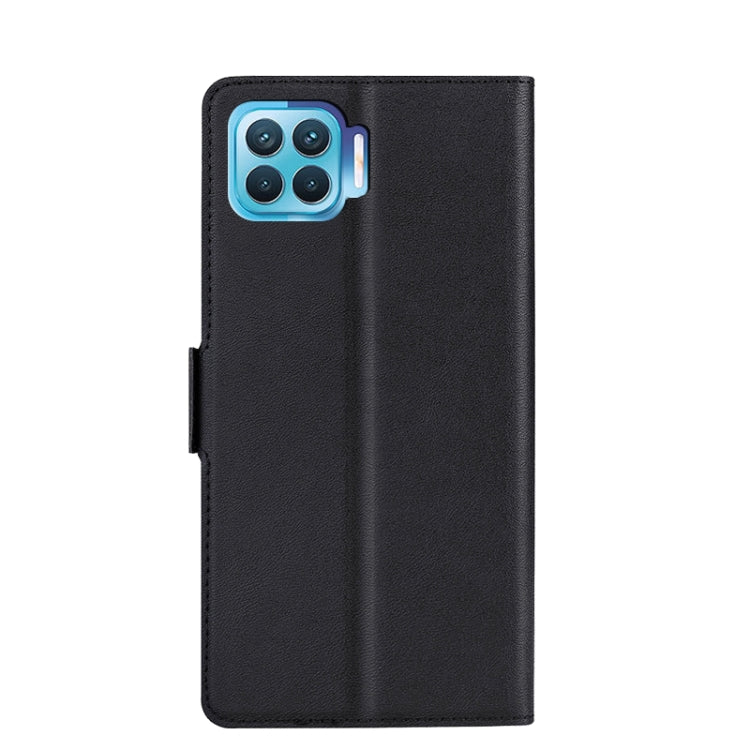 For OPPO F17 Pro / A93 / Reno 4 lite / 4F Ultra-thin Voltage Side Buckle PU + TPU Leather Phone Case