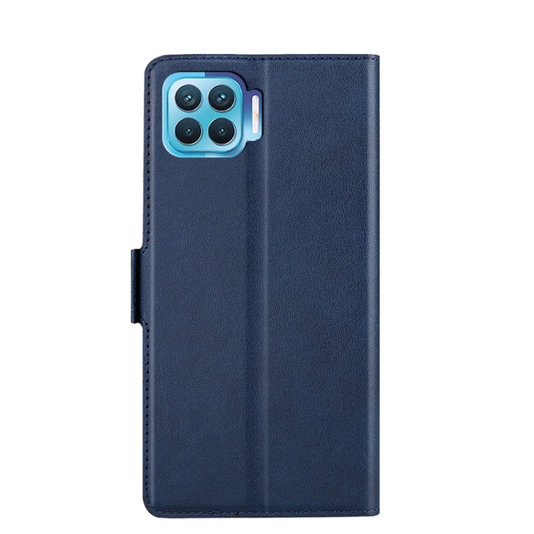 For OPPO F17 Pro / A93 / Reno 4 lite / 4F Ultra-thin Voltage Side Buckle PU + TPU Leather Phone Case