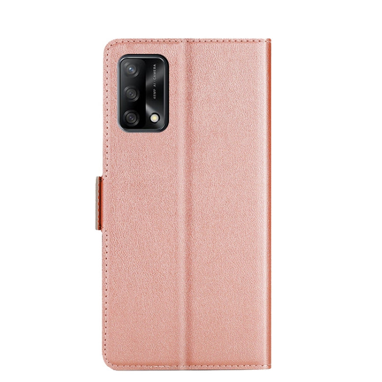 For OPPO F19 / A74 4G Ultra-thin Voltage Side Buckle PU + TPU Leather Phone Case
