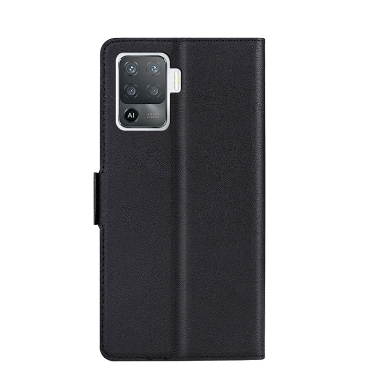 For OPPO F19 Pro / A94 4G Ultra-thin Voltage Side Buckle PU + TPU Leather Phone Case