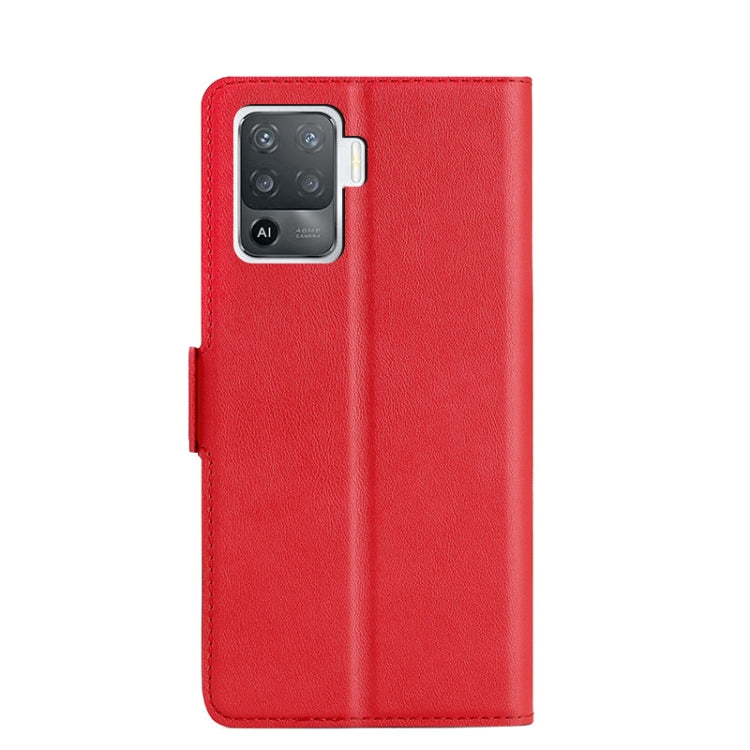 For OPPO F19 Pro / A94 4G Ultra-thin Voltage Side Buckle PU + TPU Leather Phone Case